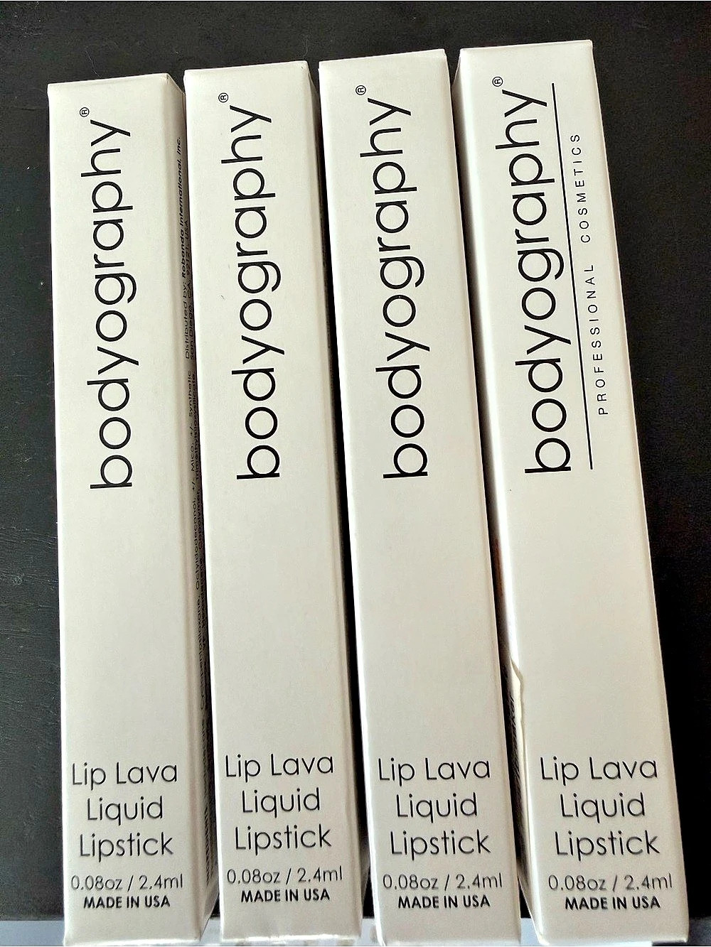 Bodyography Lip Lava Liquid Lipstick Set of 4 NWT
